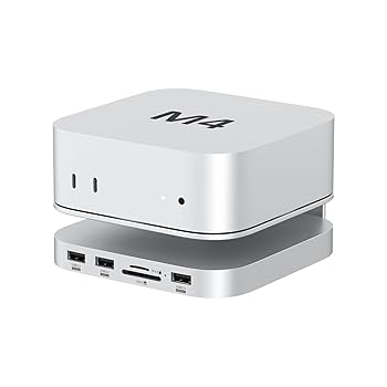 Amazon.com: Akyyajaure Mac mini Hub:9 合1 鋁製支架和底座